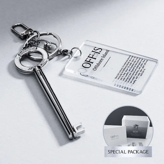 [Gift Wrapping] Offis Premium Silver Squeezer Key (Tube Squeezer) + Acrylic Keyring Gift Set
