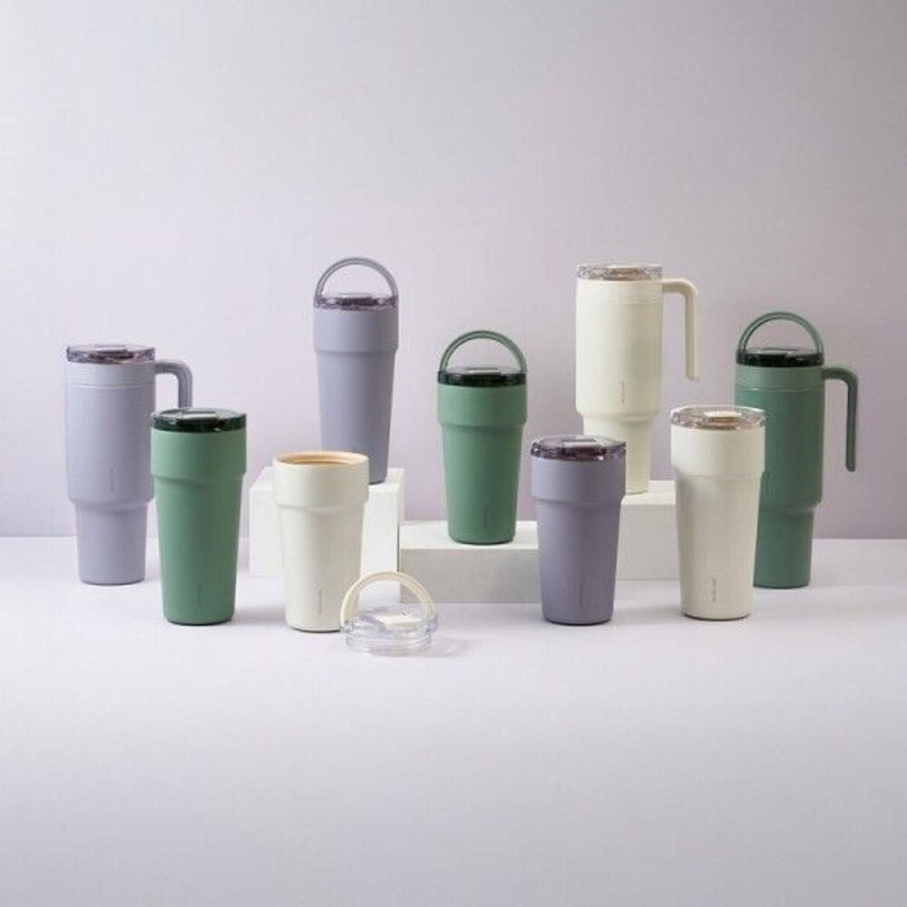 Lock & Lock Metro Cafe Top Handle Ceramic Tumbler  (LHC4416)