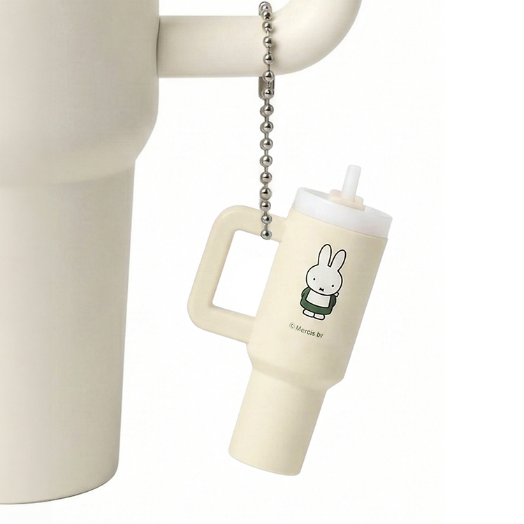 Miffy Matcha Series High Capacity Stainless steel Tumbler 887ml (Tumbler Keyring, Straw Cap)