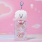 BT21 CLEAR PLUSH POUCH KEYRING BEYOND THE JOURNEY