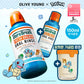 TheraBreath Mild Mint/Icy Mint 473ml+150ml Set (+Pokemon Mouthwash Cup)