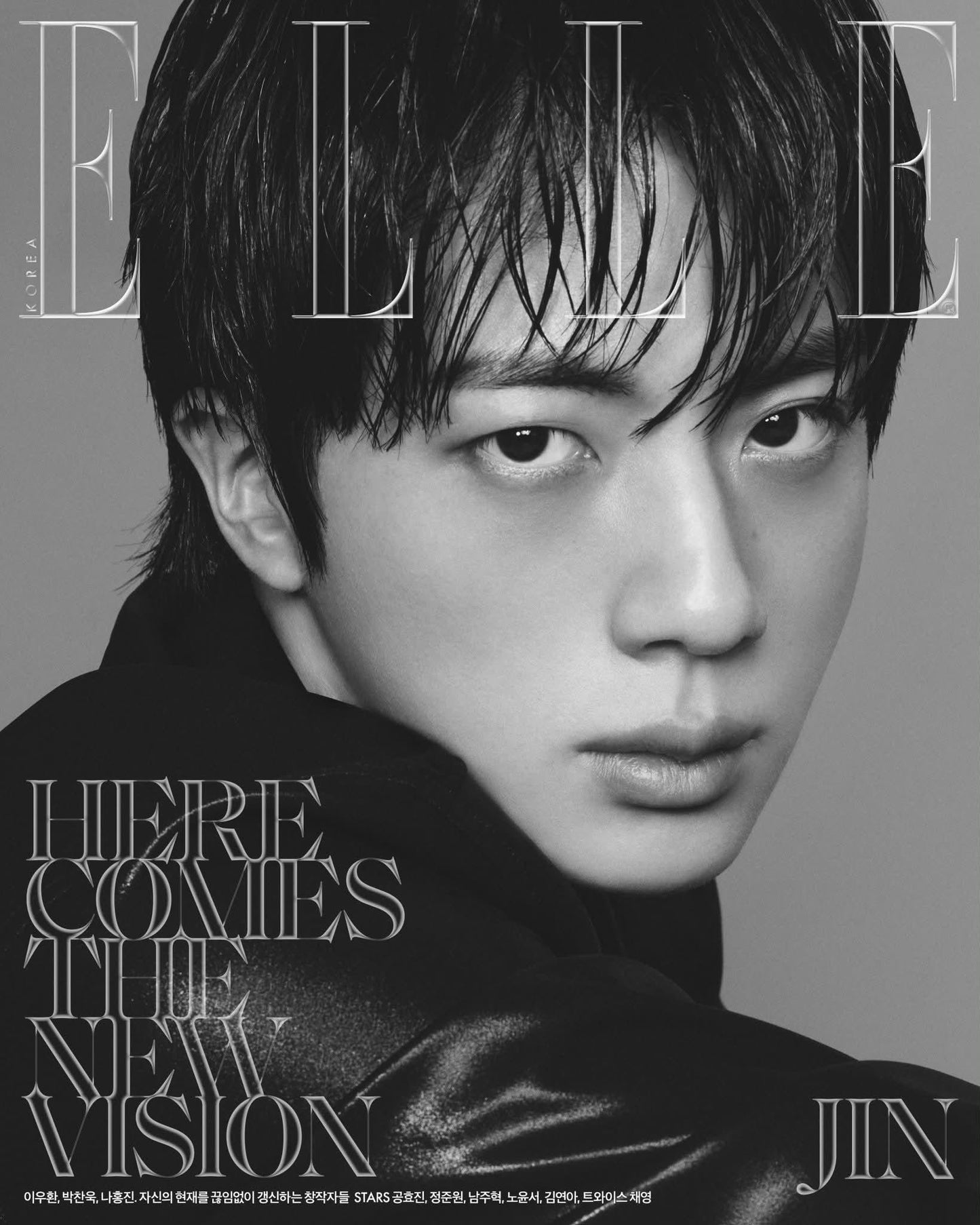 BTS JIN X Elle Korea 2026 July Cover