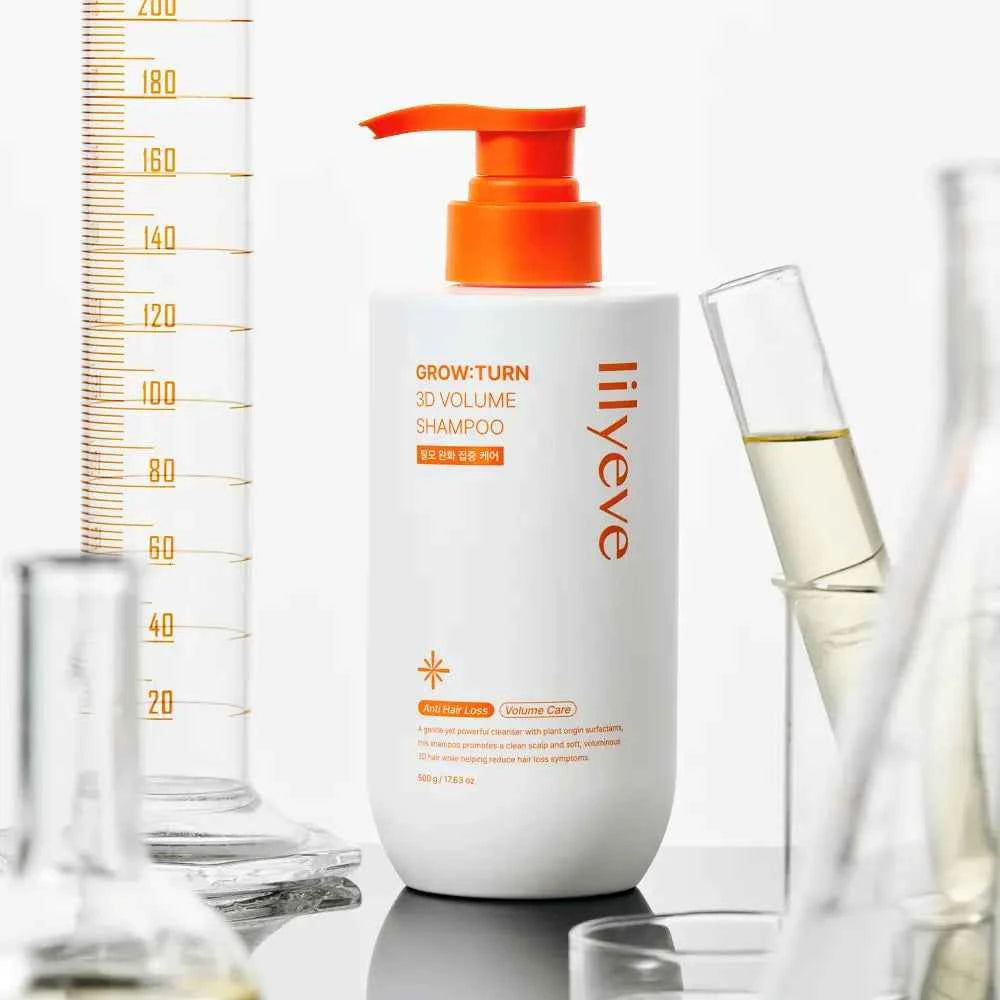 Lilyeve Relief Growton 3D Volume Shampoo Large Capacity 500ml + Pouch
