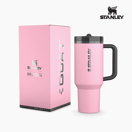 [MESSI X STANLEY] Quencher Pro Tour Flip Straw Tumbler 1.18L Mesh Goat Pink