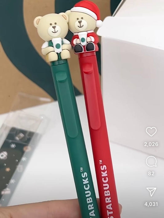 Starbucks Santa Bearista Pen