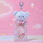 BT21 CLEAR PLUSH POUCH KEYRING BEYOND THE JOURNEY