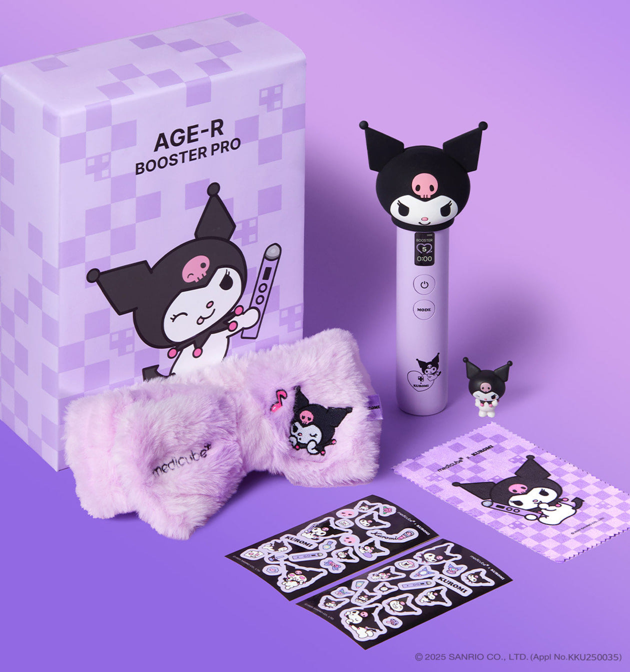 【★最終値下げ】AGE-R BOOSTER PRO Kuromiデザイン AGER] Booster Pro Kuromi Edition+Medicube Headband+ Stickers