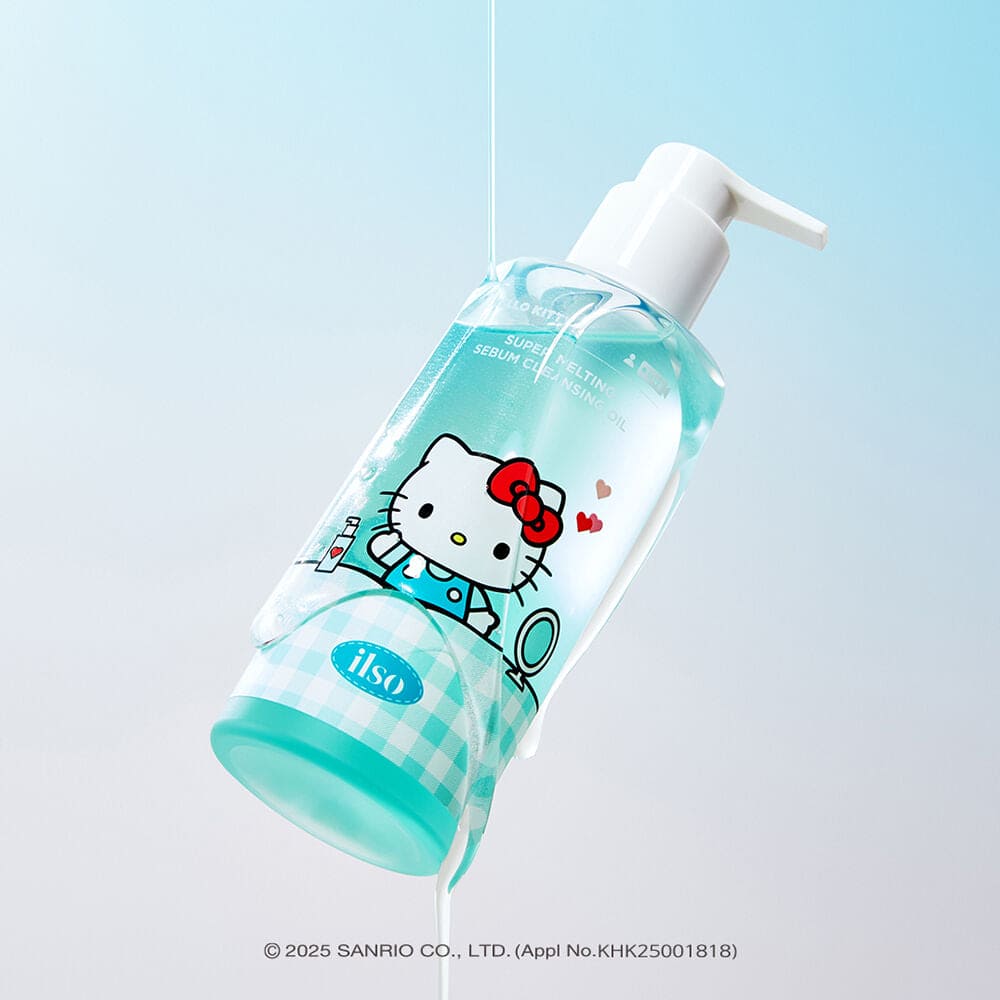 Hello Kitty Collaboration] Ilso Super Melting Sebum Cleansing Oil 200ML Plan (+Hello Kitty Air Cleansing Brush)