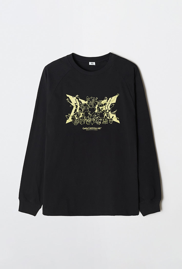 [Pokemon] Long Sleeve T-shirt (BLACK) - Kgifts.shop