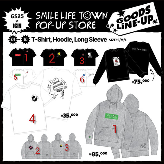 IGIN SMILE LIFE TOWN POP UP MERCH