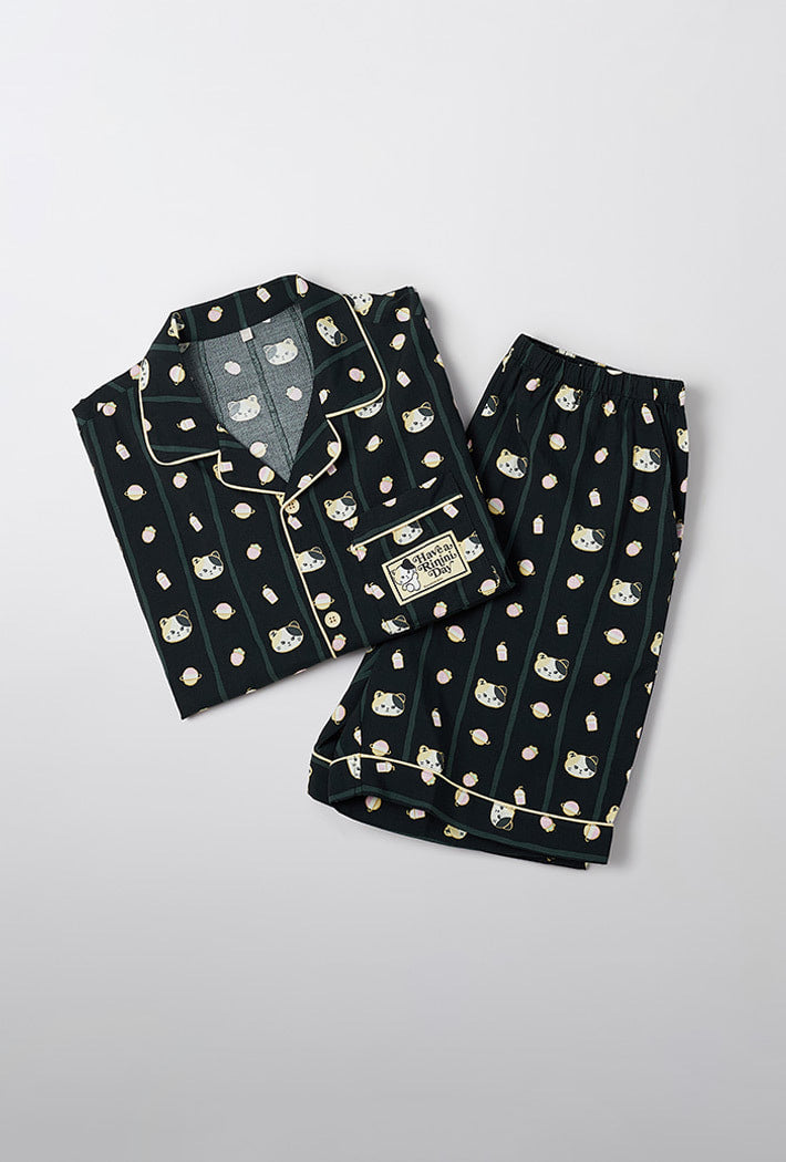 [Spao x Zeroni] Short Sleeve Pyjama Set