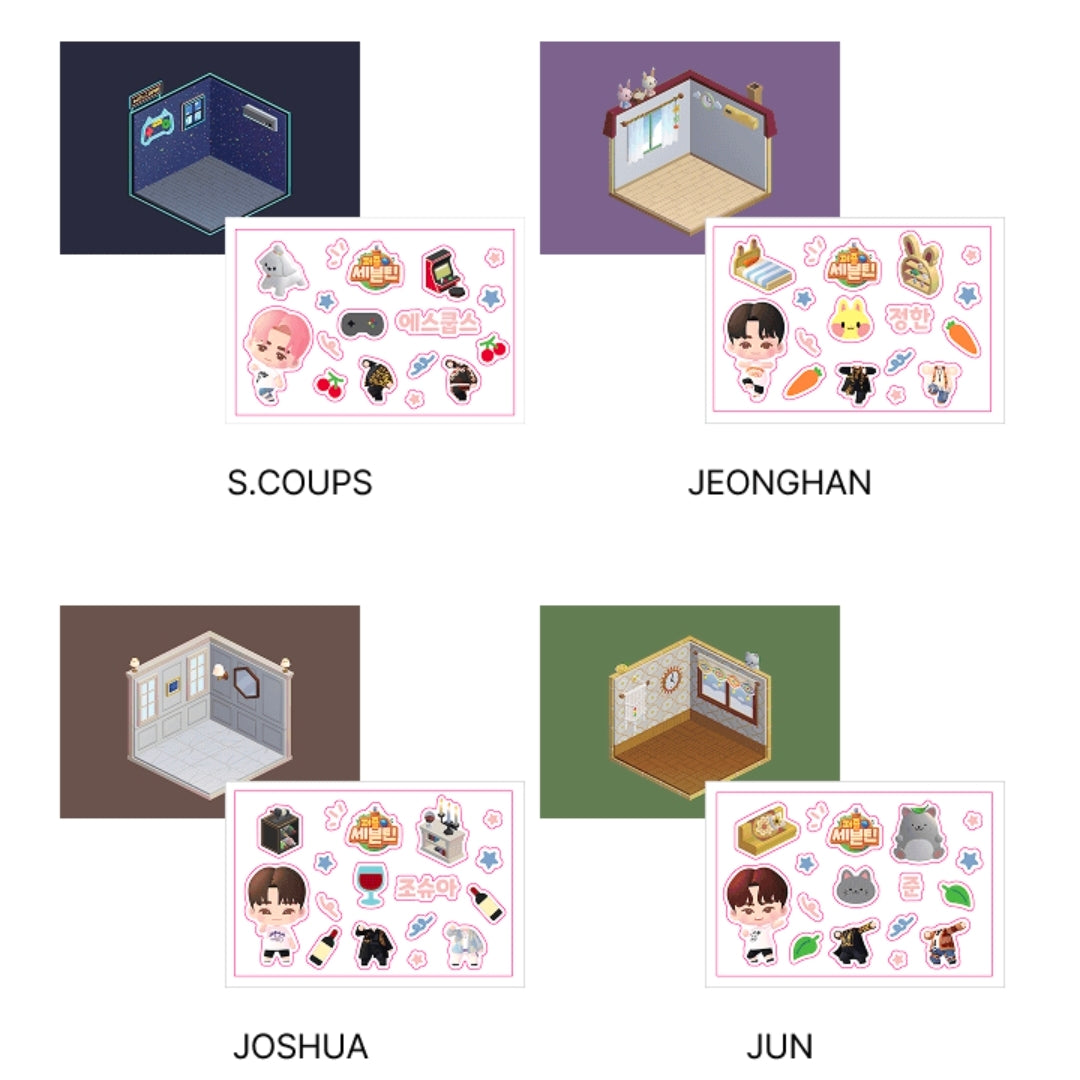 セブチ　ぱじゅち　アクリルジオラマ&スタイリングステッカー SEVENTEEN Acrylic Diorama & Styling Sticker Set [Pre Order
