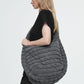 Oversized quilted crossbody bag
