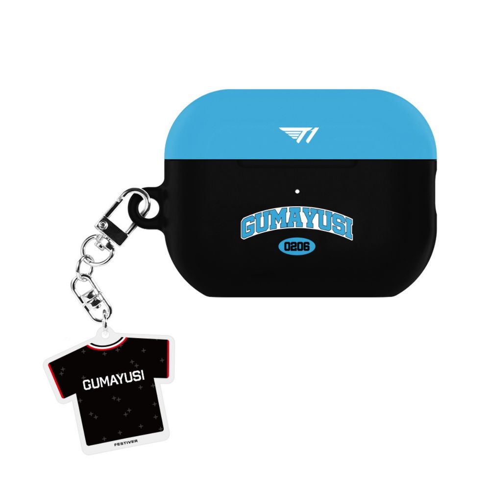 [2-piece set] T1 2025 Owner Jersey Airpod Hard Case + Keyring Edition