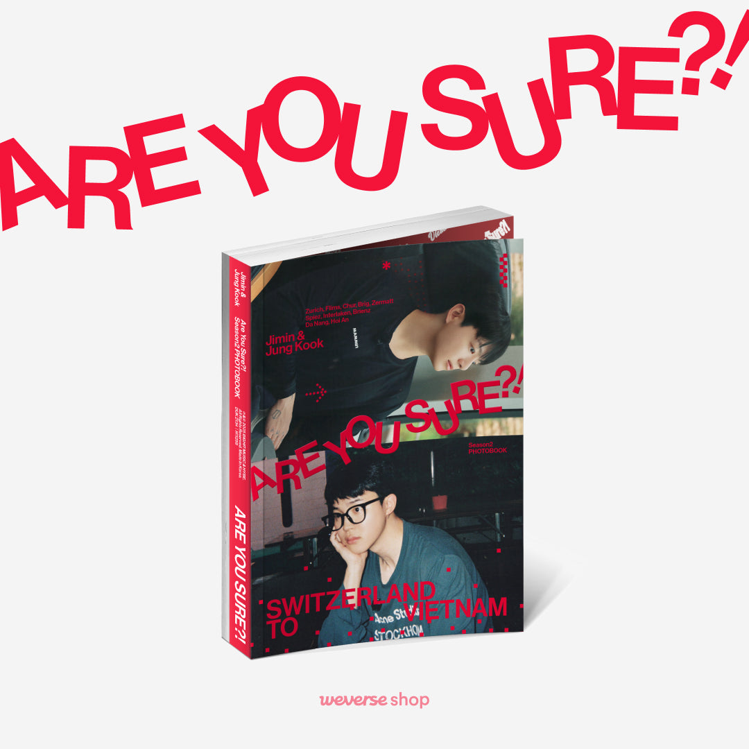 Jimin x Jung Kook <Are You Sure?! Season2> PHOTOBOOK (Pre Order)