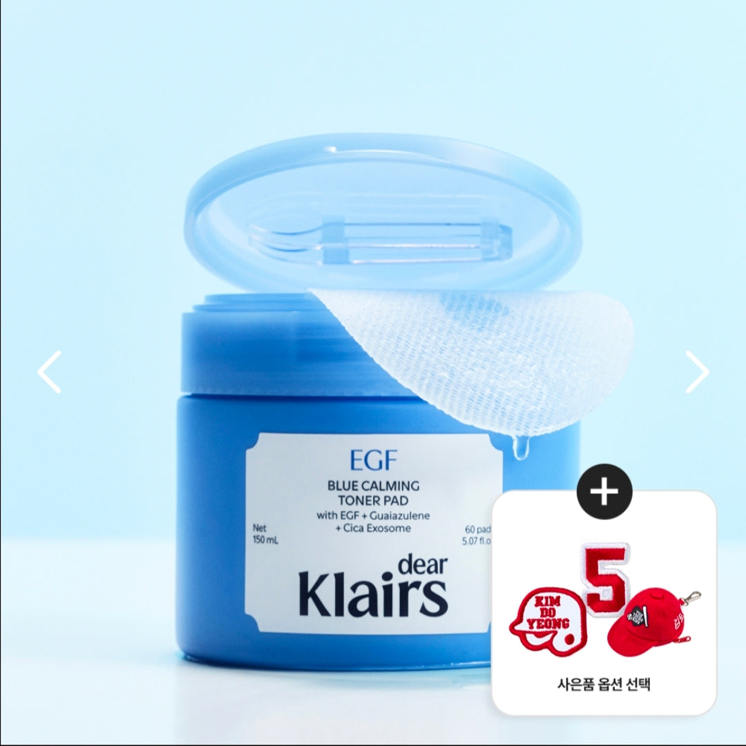 Klairs EGF Blue Soothing Toner Pads 60 Sheets
