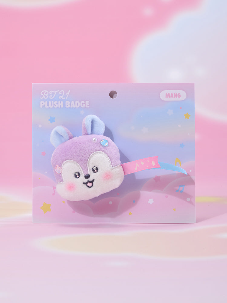 BT21 PLUSH BADGE BEYOND THE JOURNEY