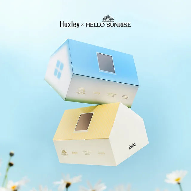 [Huxley X Hello Sunrise] Suncare Planning Set (Ocean Blue/Ivory Cap + Sun Essence/Sun Stick)