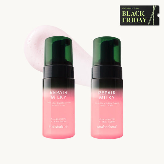 Shaishaishai Repair Milky Urea Glow Bubble Serum 110ml+110ml