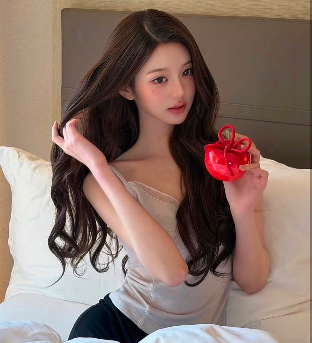 Medicube Forever Cherry Ribbon Hairbrush (Wonyoung's Pick)