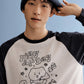 ( Mangled Bear x SPAO )  Long-sleeved T-shirt (MELANGE GRAY)