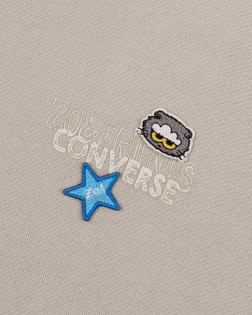 Converse x Zo&friends Zip up Hoodie Ivory