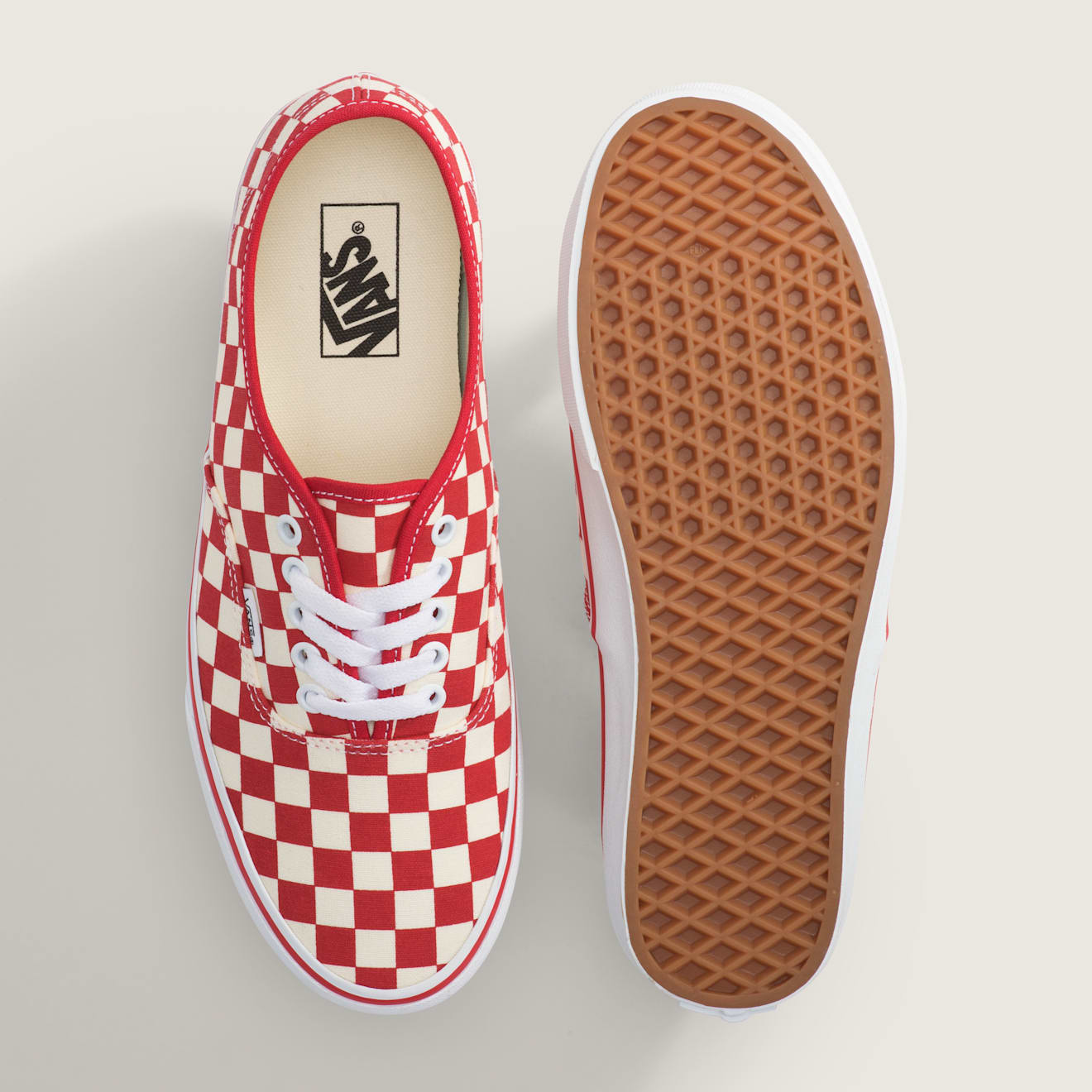 VAN x Cortis Authentic primary check ( Red)