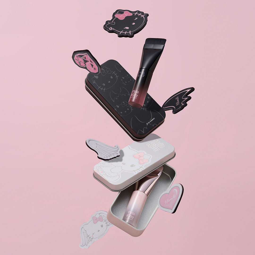 Fillimilli X Hello Kitty Angel and Devil Mini Spatula Brush 828 (+ 3 Magnets)