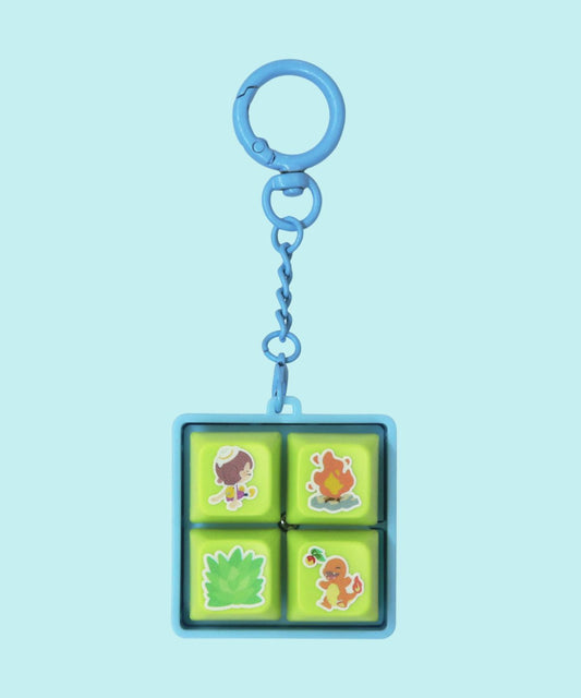 Pokemon Pokopia Blue Keycap Keychain