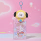 BT21 CLEAR PLUSH POUCH KEYRING BEYOND THE JOURNEY
