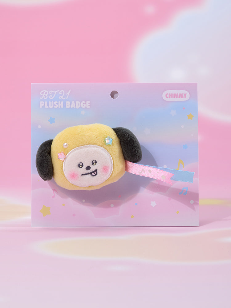 BT21 PLUSH BADGE BEYOND THE JOURNEY