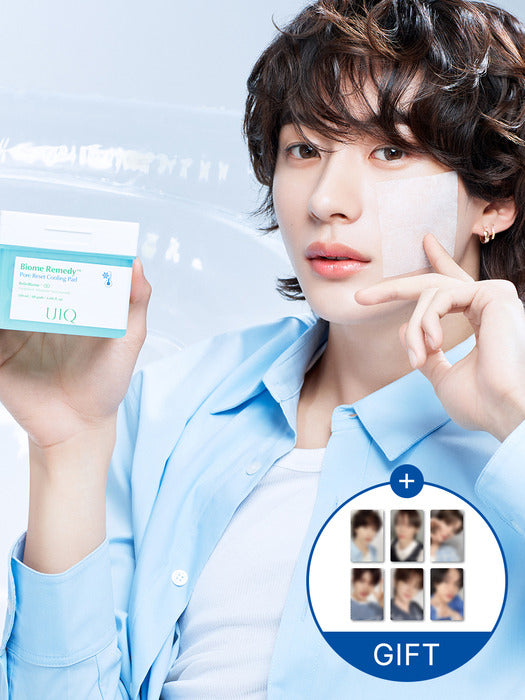 [1+1] Biom Remedy Pore Reset Cooling Pad 80 sheets (+ 6 types of photo cards)