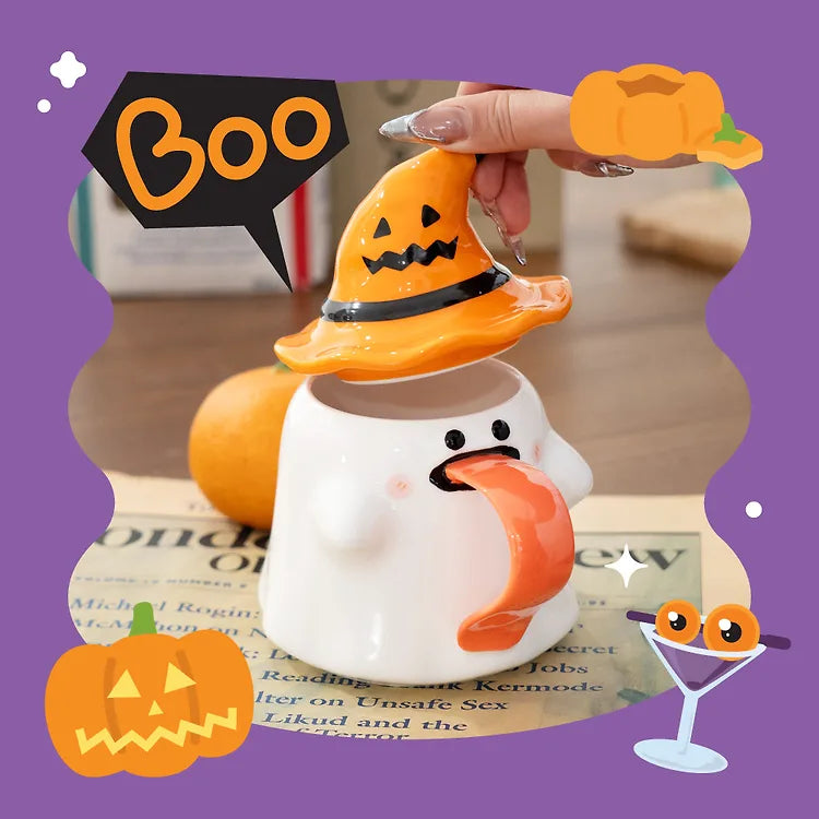 Halloween Ghost Tongue Mug