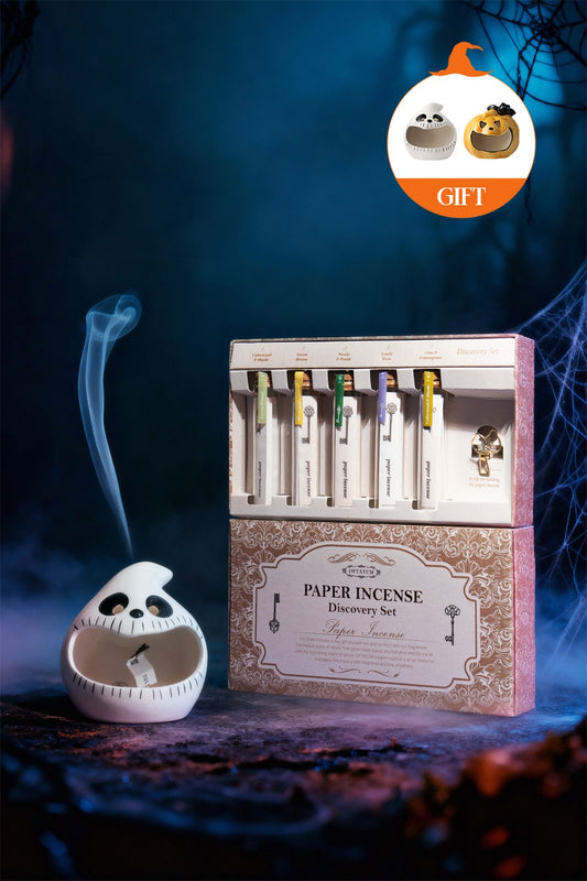 [Exclusive/Halloween Holder Gift] "Fragrance Therapy" Paper Incense Discovery Set (5 Incenses + Blossom Matches)