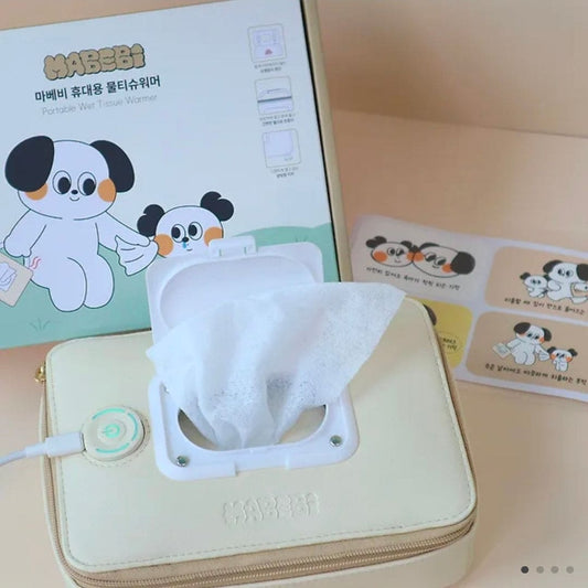 Mabebi Baby Tissue Warmer+ Good Luck Charm Sticker