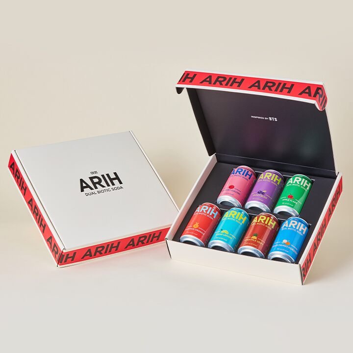 ARIH Dual Biotic Soda 7 in ONE Package (355ml x 7 packs) + Free Gift of 2 ARIH Noodles