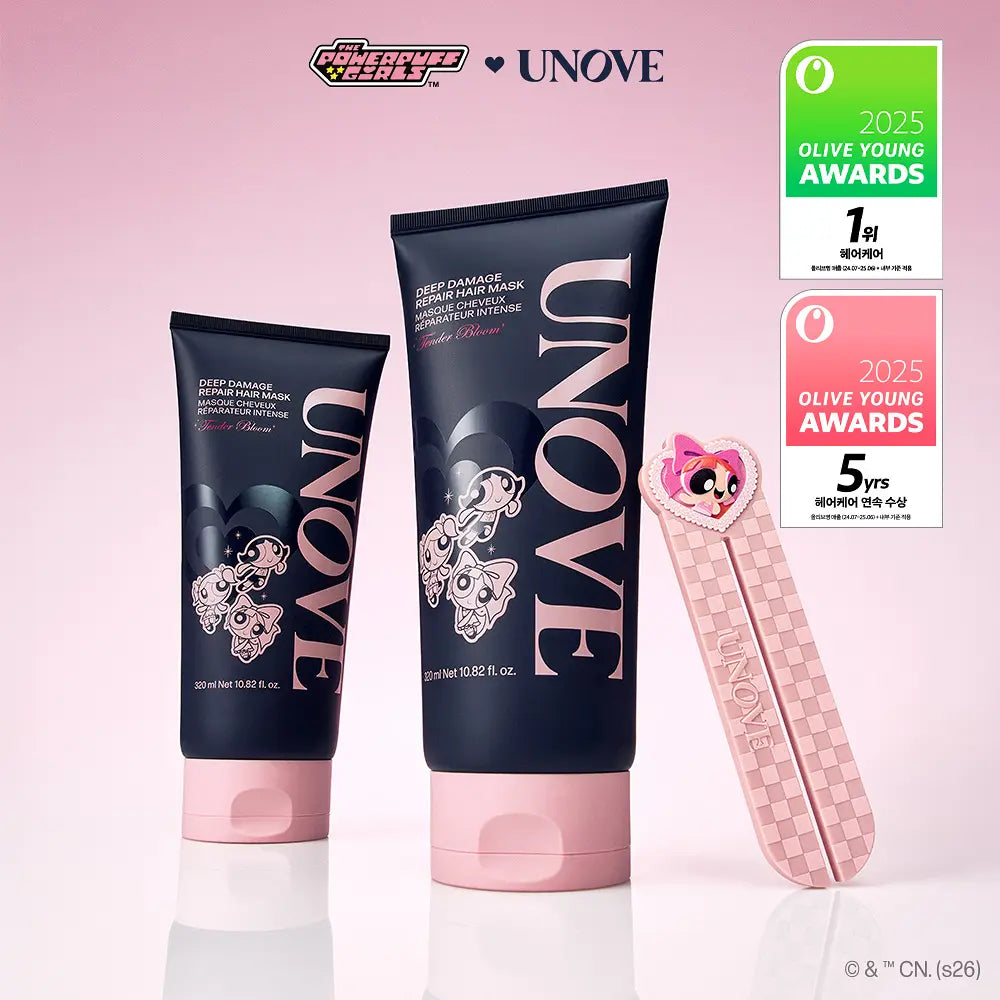 UNOVE x The Powerpuff Girls Deep Damage Repair Hair Mask+ Tube Squeezer