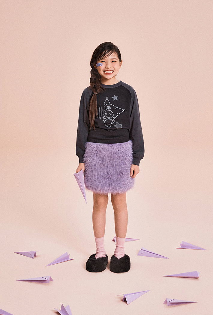 [Kids] (Sanrio Characters) Long Sleeve T-Shirt (BLACK) - Kgifts.shop