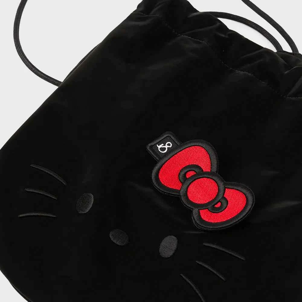 (Joseph&stacy)Lucky Hello Kitty Ribbon Embroidery Wappen Red