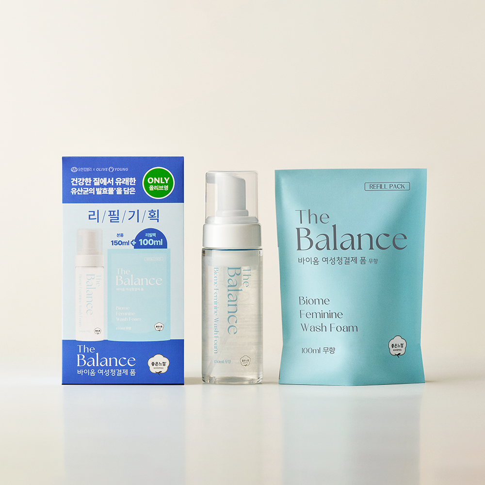 The Balance Biome Feminine Cleanser Foam/Cleansing Tissue