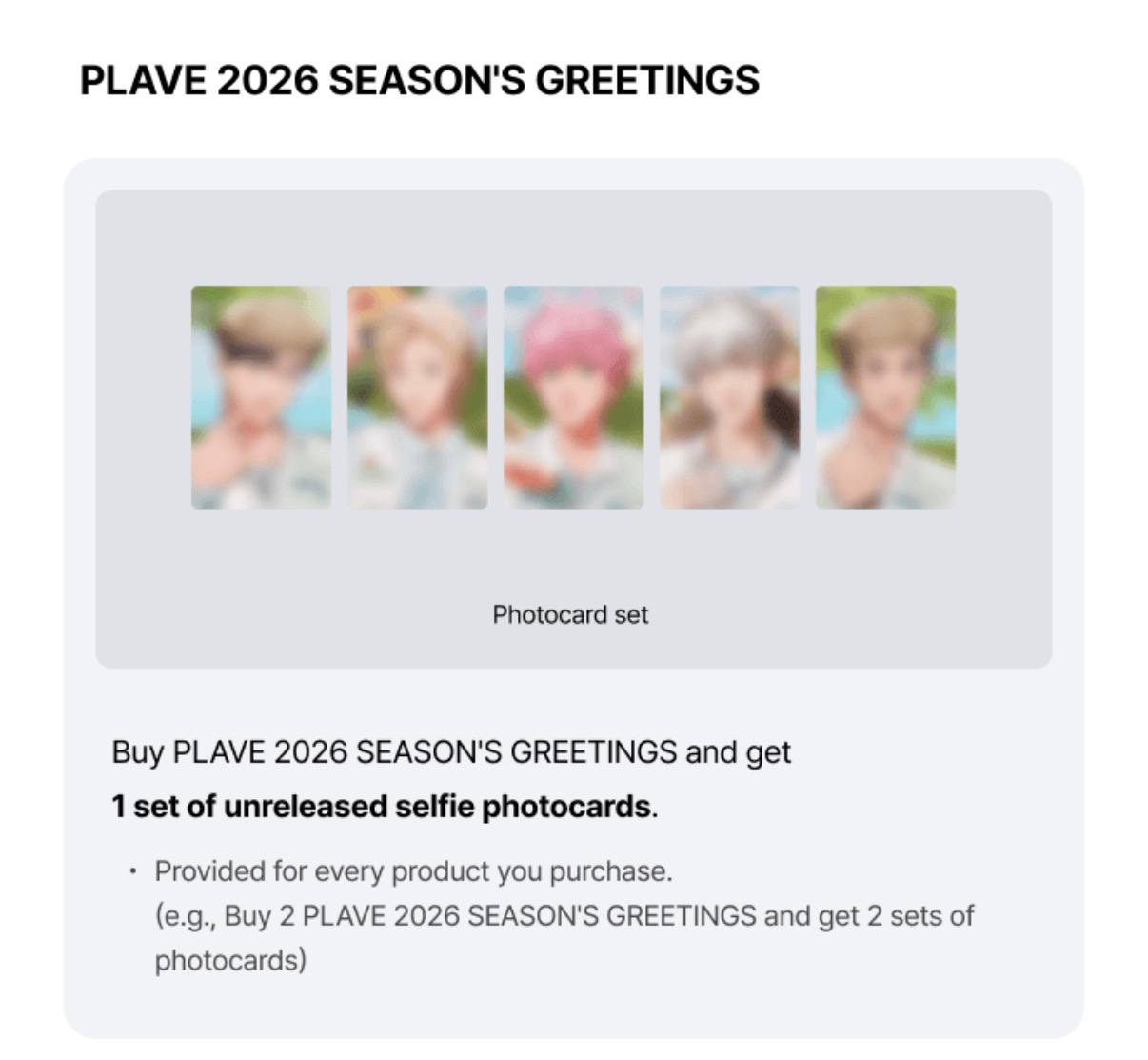 PLAVE 2026 SEASON'S GREETINGS [Pre Order]