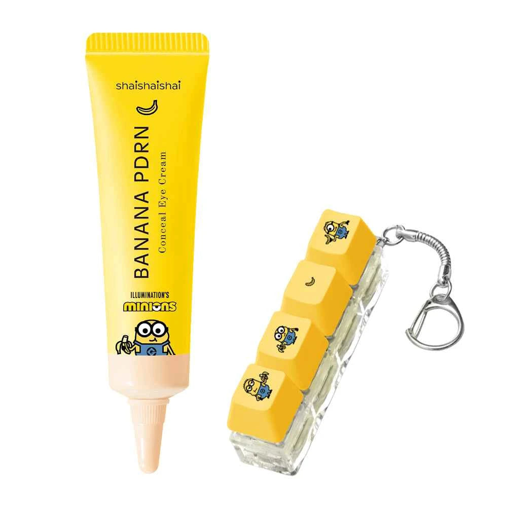Shaishaishai Banana PDRN Conceal Eye Cream 15g Special Set (+ Minions Keycap Keyring)