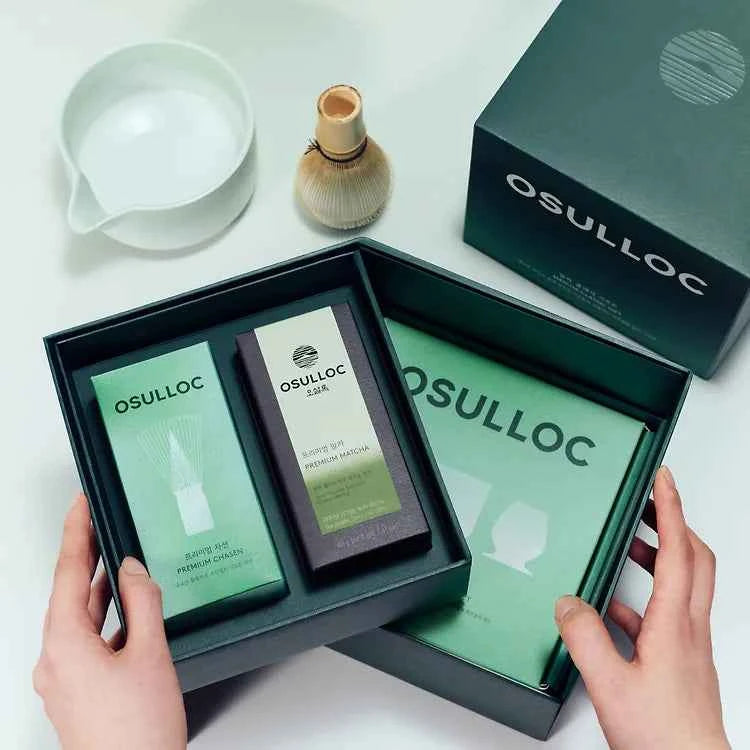 Osulloc Classic Matcha Kit (Bamboo Tea Scent + Tea Scent Holder + Tea Bowl GIFT SET)