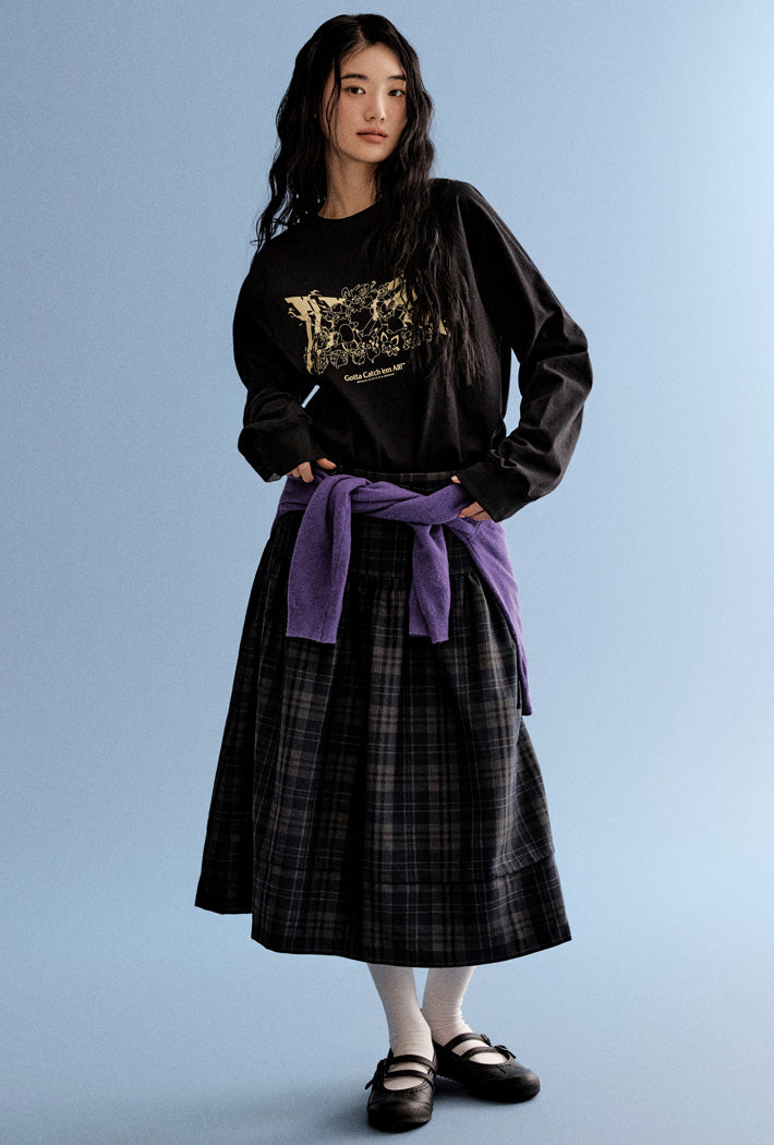 [Pokemon] Long Sleeve T-shirt (BLACK) - Kgifts.shop