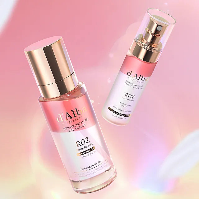 [Gift Wrapping] Dalba Repairing Rose Freesia Hair Perfume 50ml + Hair Oil 75ml