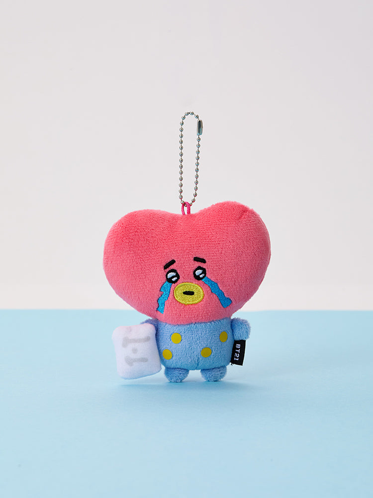 BT21 Today's Face Tear Drop Plush Keyring