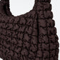 Oversized quilted crossbody bag