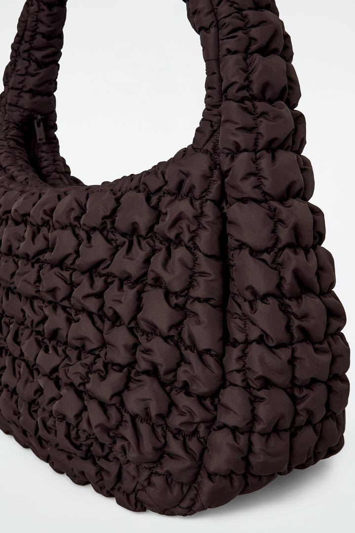 Oversized quilted crossbody bag