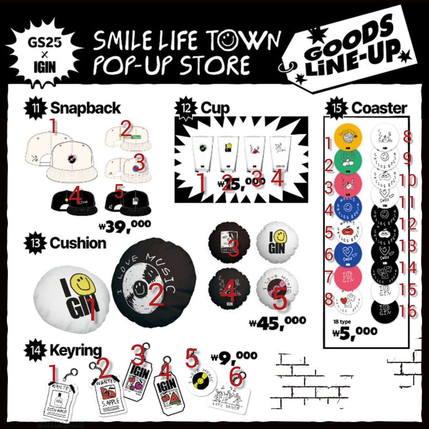 IGIN SMILE LIFE TOWN POP UP MERCH