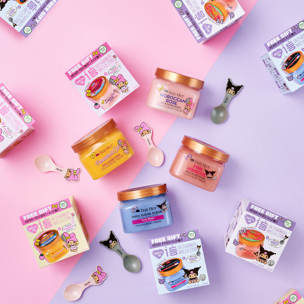 Tree Hut Shea Sugar Scrub 510g + Spatula Giveaway [Tanning Hello Kitty Collab]